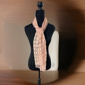 Elegant sheer Peach  Scarf